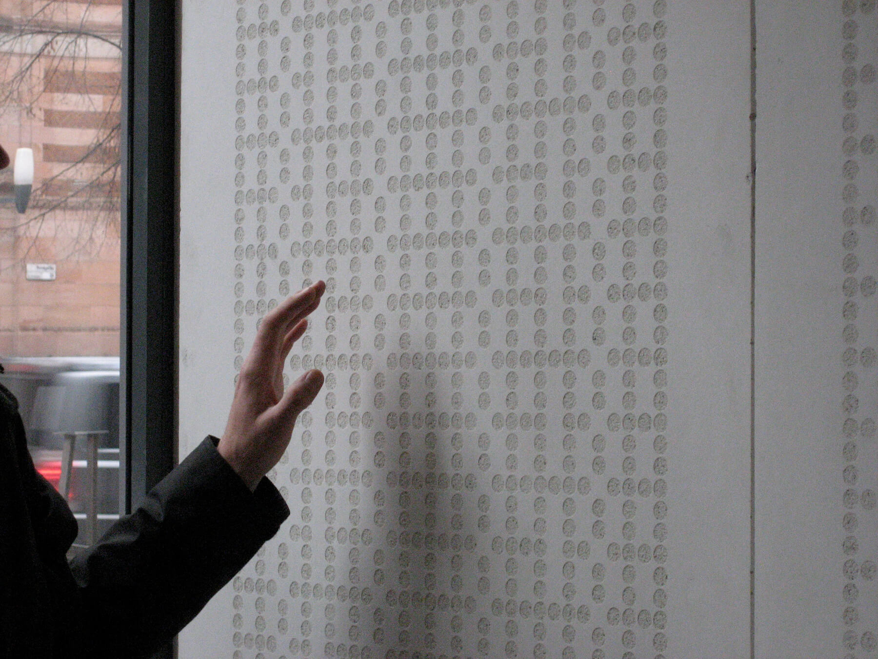 Graphic Concrete Pennfäktaren Office Building Entrance