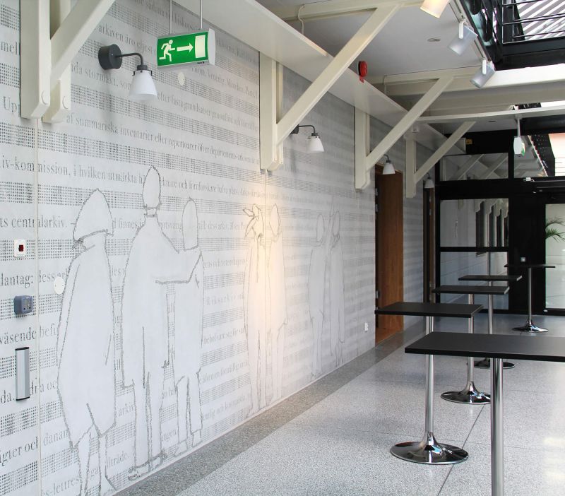 graphic concrete archive centre lund