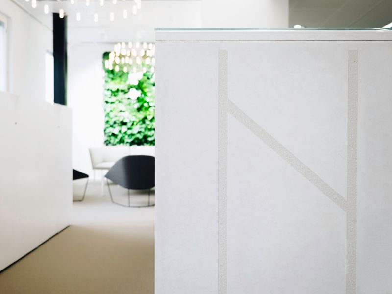 Graphic Concrete Lexia Reception Desk